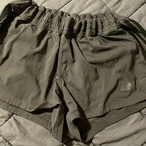 Gray Adidas athletic shorts